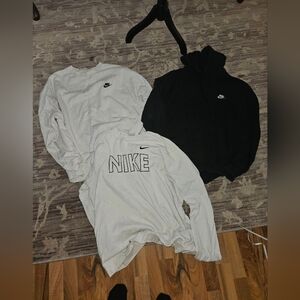 Nike Sweatshirt Trio in Black and White